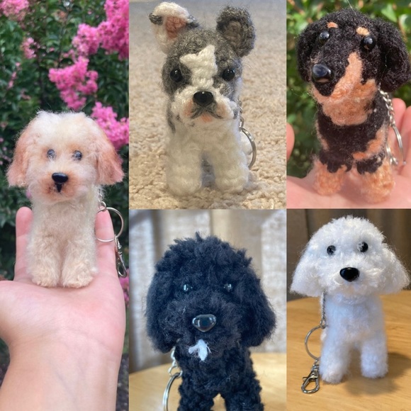 PURCHASE 2 Custom Crochet Dog Keychains for a Discount - Picture 11 of 11